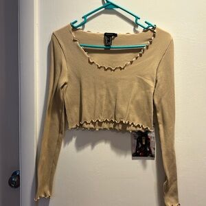 Long sleeve crop top